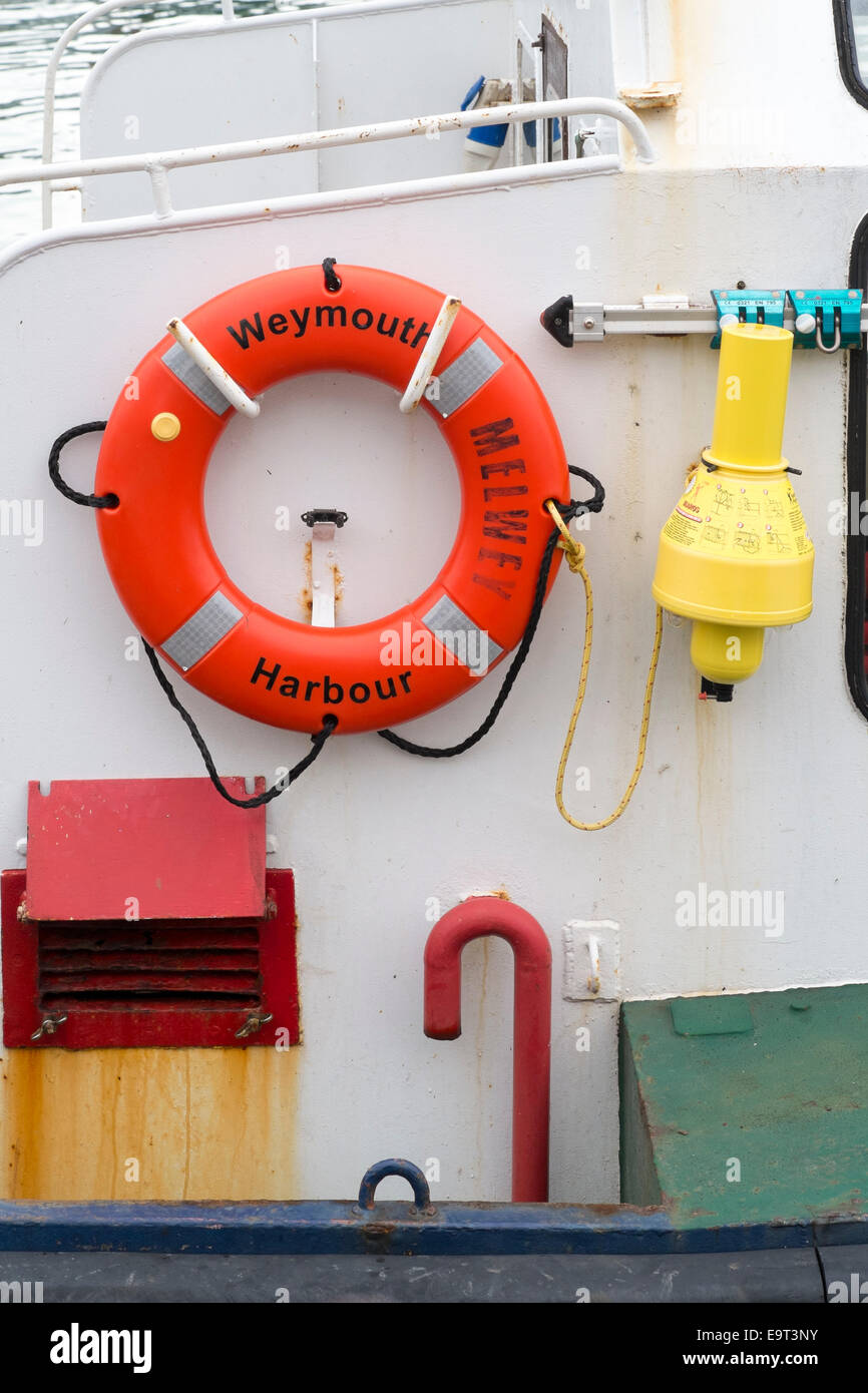 Boats safety equipment Stock Photo Alamy