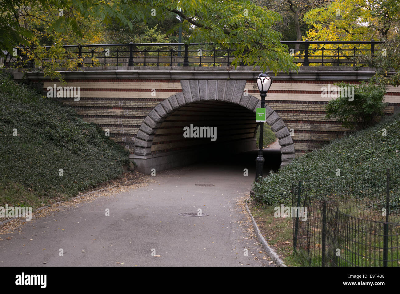 Playmates Arch in Central Park, New York City. Stock Photo