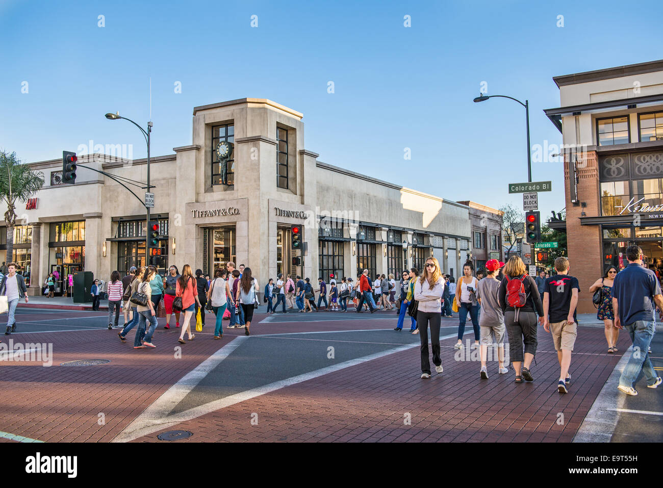 Shopping and retail locations in beautiful Pasadena, California. Stock Photo