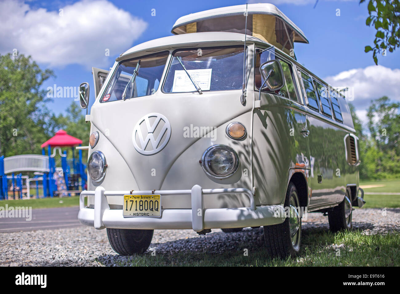 Vintage VW van Stock Photo