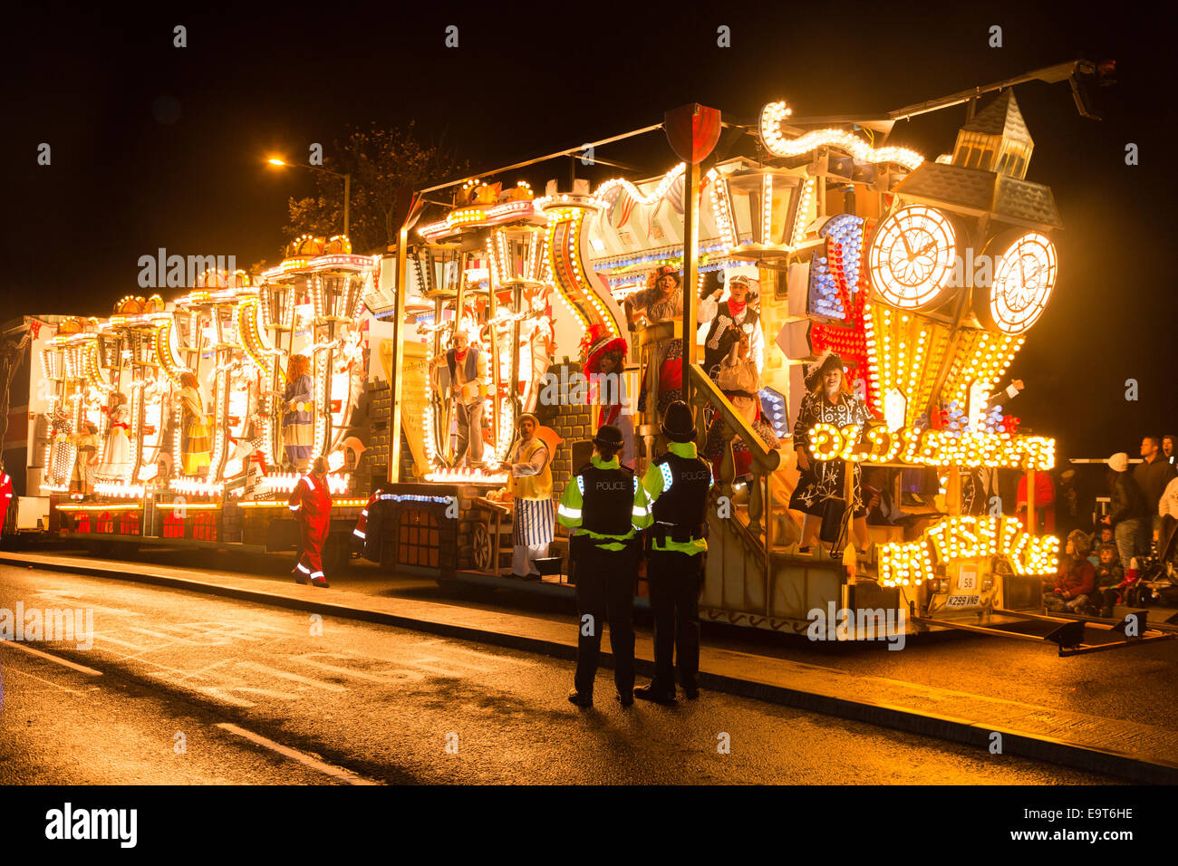 Bridgwater, Somerset, UK. 01st Nov, 2014. Entries in the Bridgwater Guy Fawkes Carnival on 1st November 2014. Credit:  Richard Winn/Alamy Live News Stock Photo