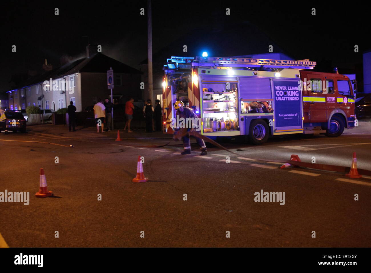 Dagenham, London, UK. 01st Nov, 2014. Dagenham, Conservatory fire