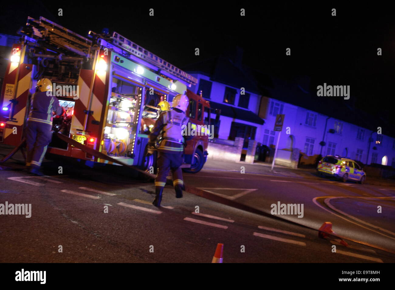 Dagenham, London, UK. 01st Nov, 2014. Dagenham, Conservatory fire