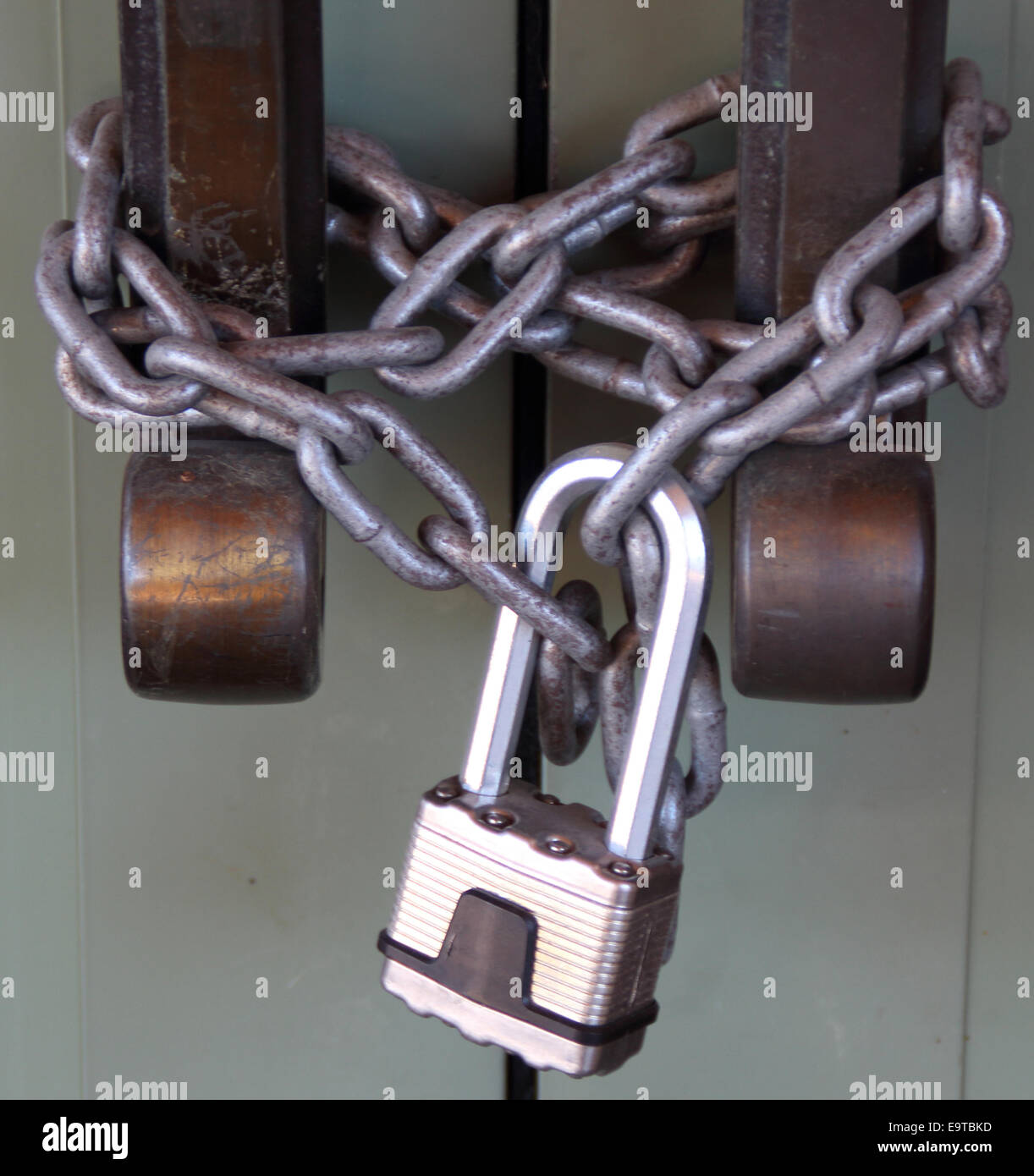 Bolted and locked hires stock photography