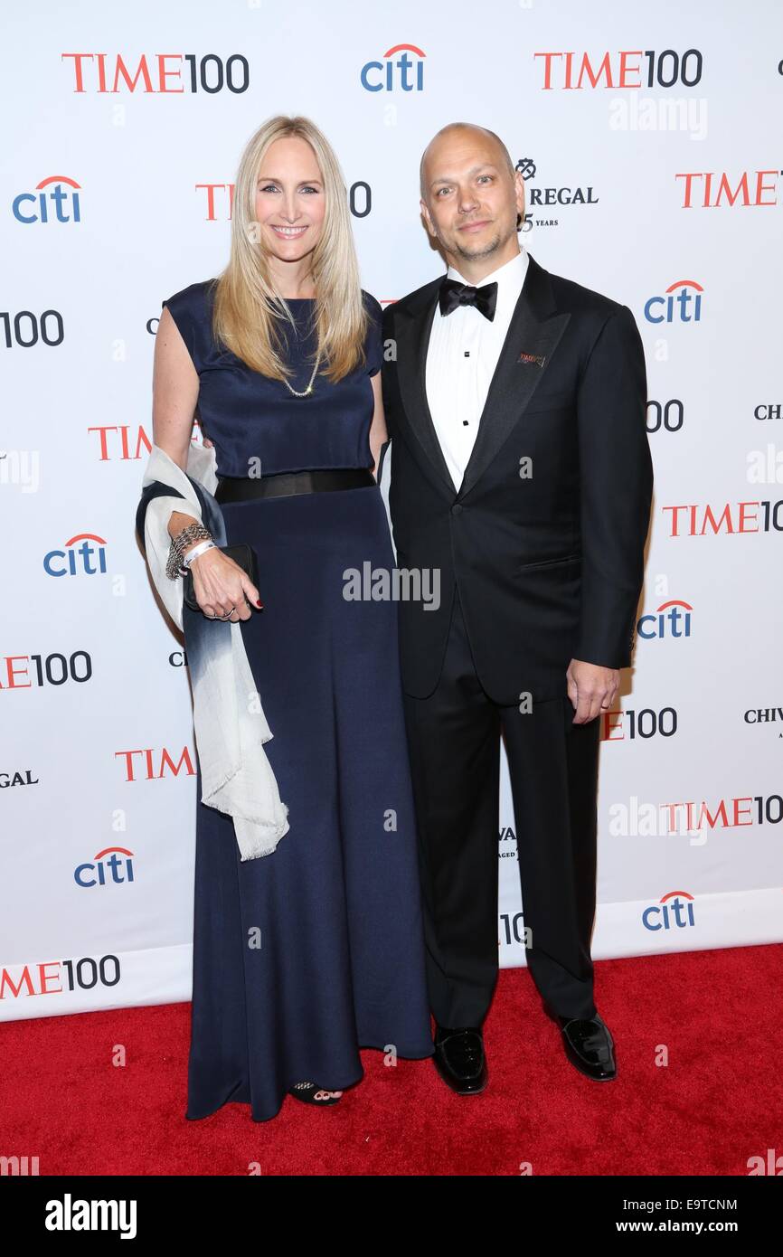 TIME celebrates its TIME 100 issue of the 100 most influential people in the world gala at Frederick P. Rose Hall - Red Carpet Arrivals  Featuring: Danielle Lambert,Tony Fadell Where: New York, New York, United States When: 29 Apr 2014 Stock Photo