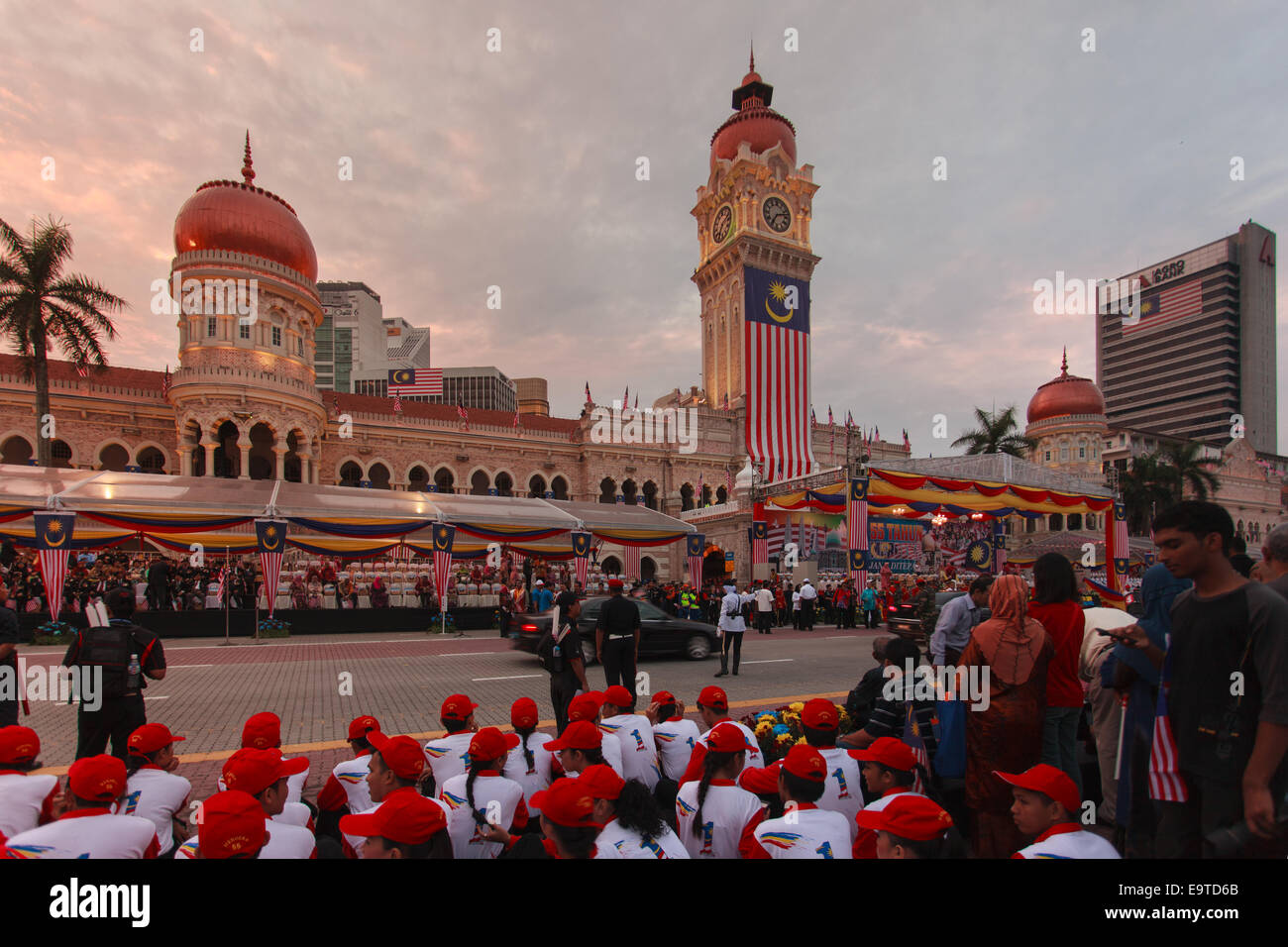 The Independent Square is one of the historical site in Malaysia. Stock Photo