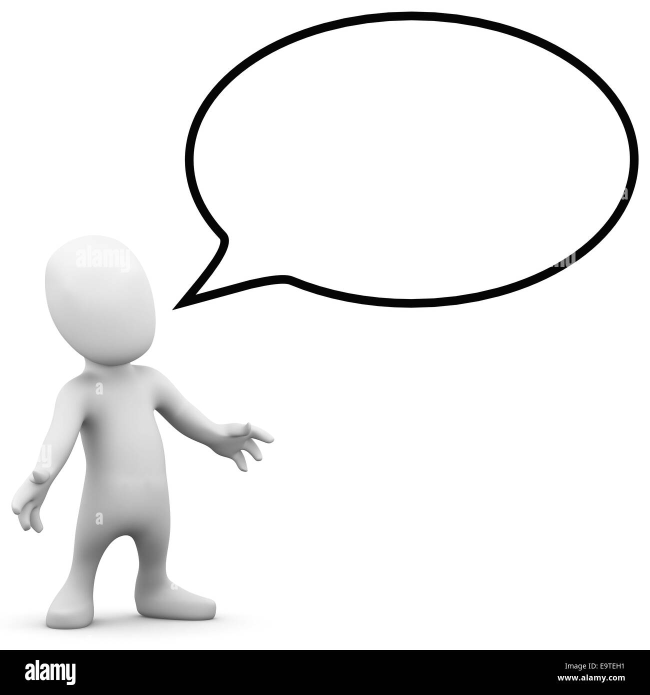 Man speech bubble Black and White Stock Photos & Images - Alamy