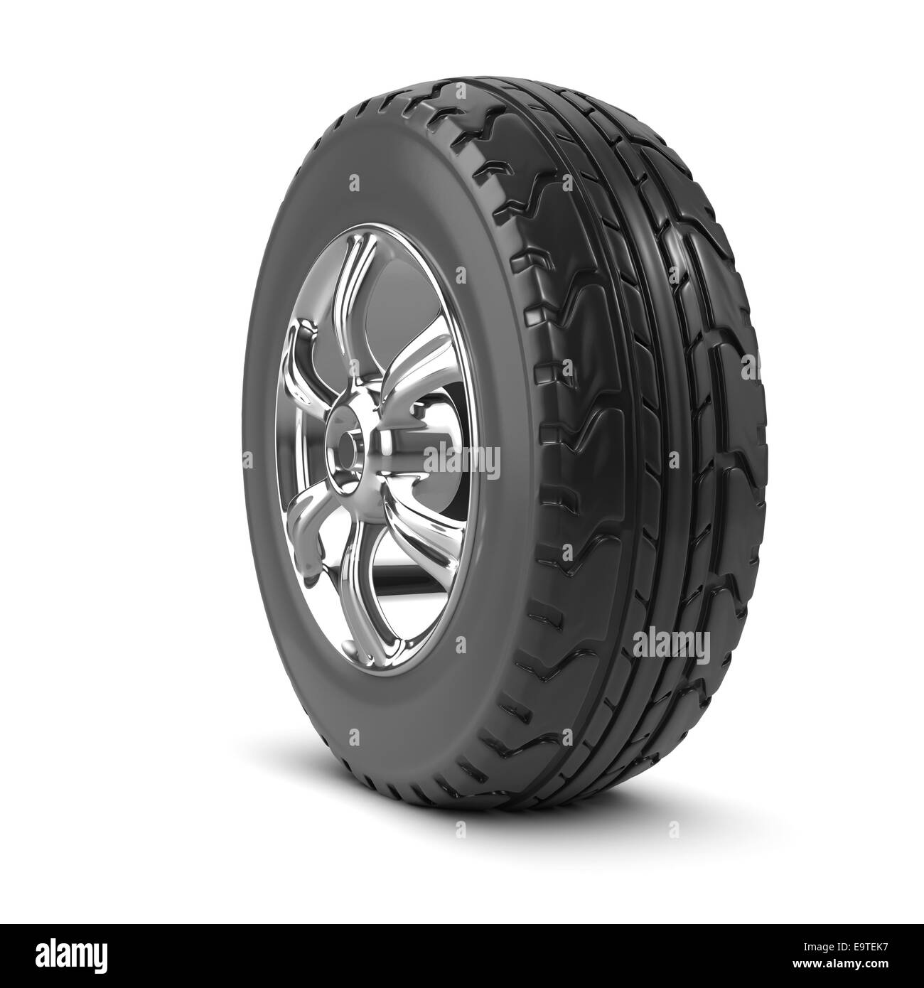 3d render of a car wheel and tire Stock Photo Alamy