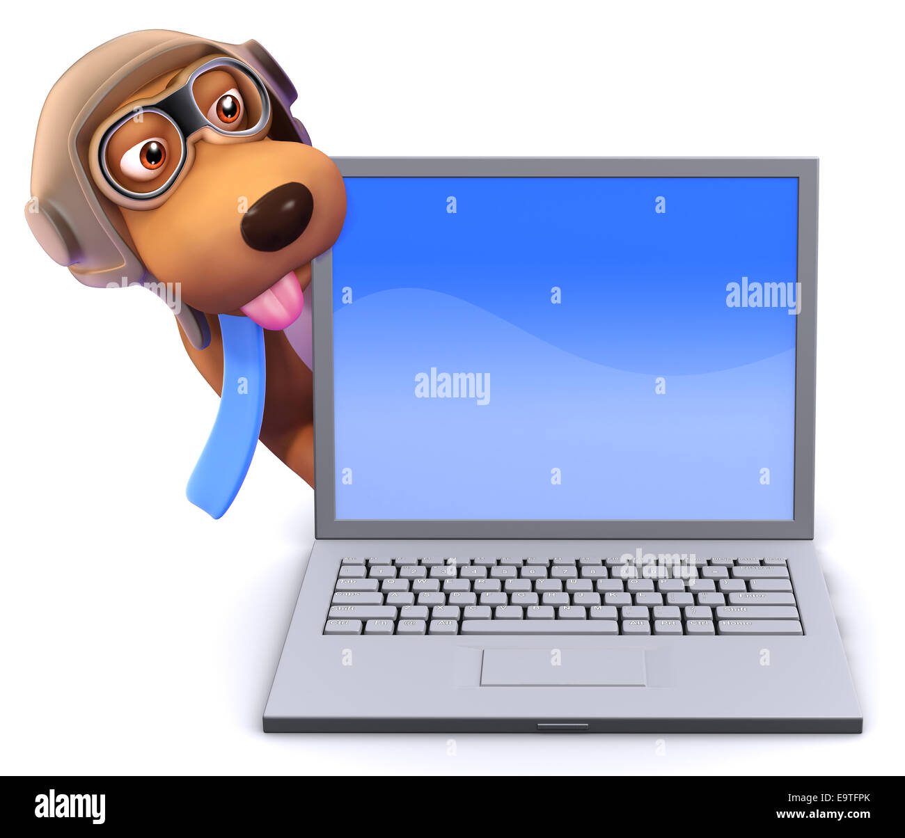 Pilot hat illustration Cut Out Stock Images & Pictures - Alamy
