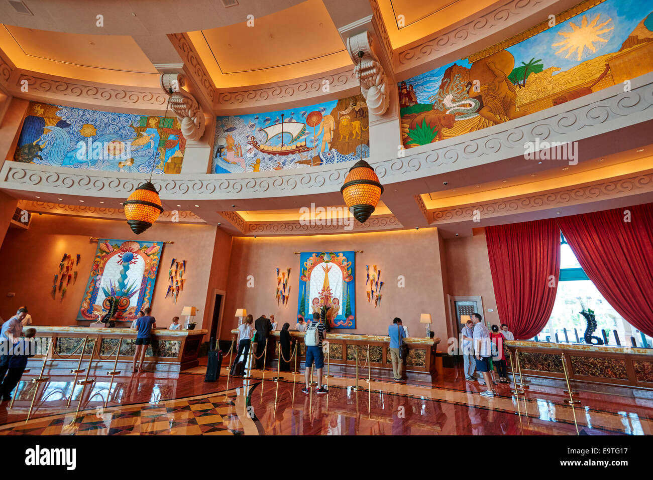 Royal Towers Grand Lobby Reception Atlantis Hotel The Palm Dubai UAE