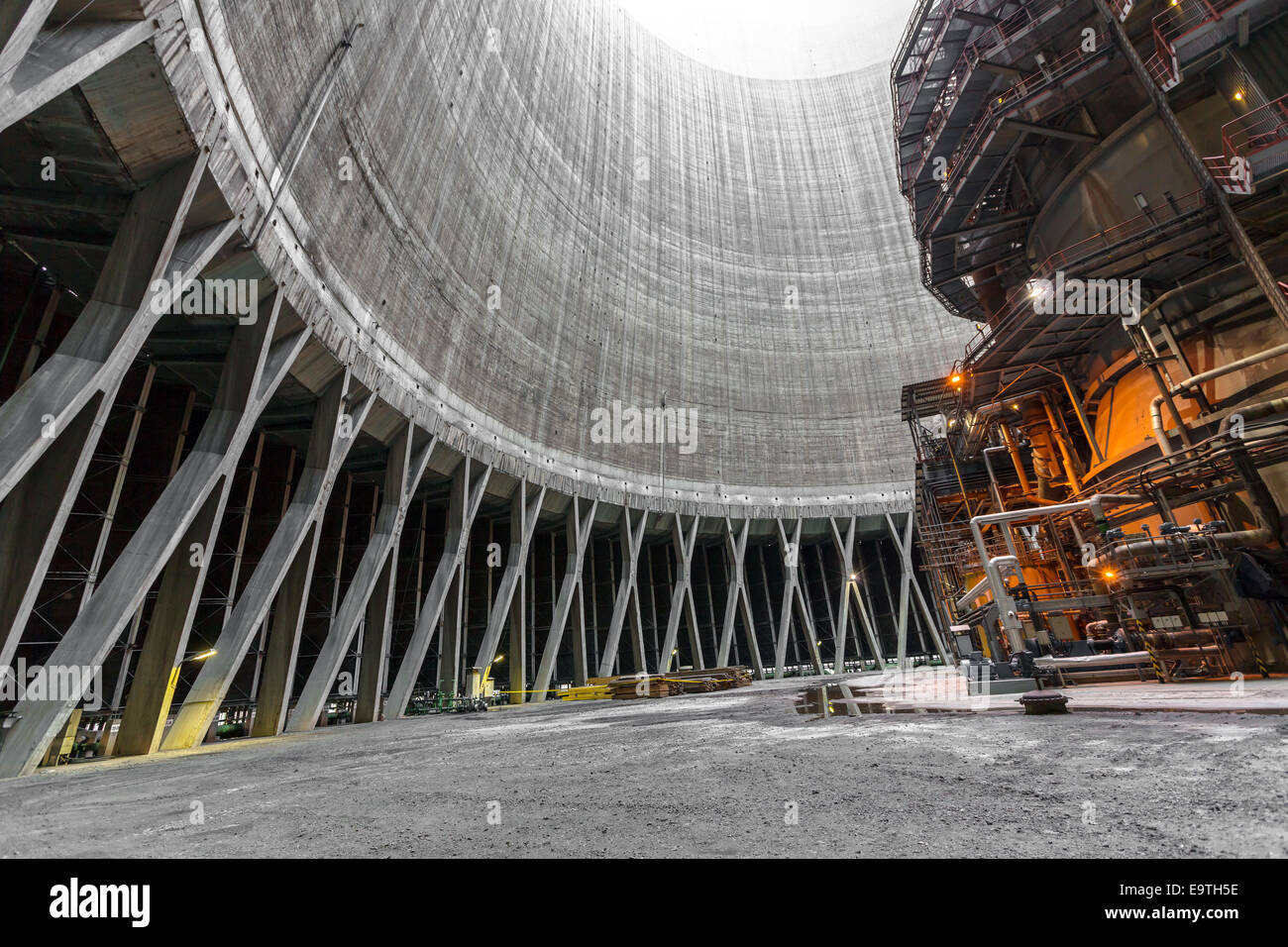 Thermal power plant interior Stock Photo - Alamy