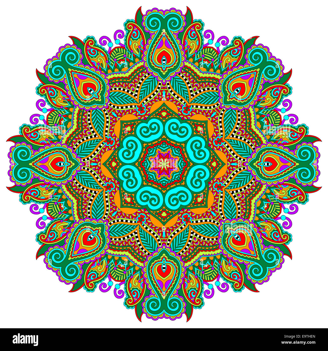 Arabesque Rond beautiful vintage circular pattern of arabesques Stock Photo - Alamy