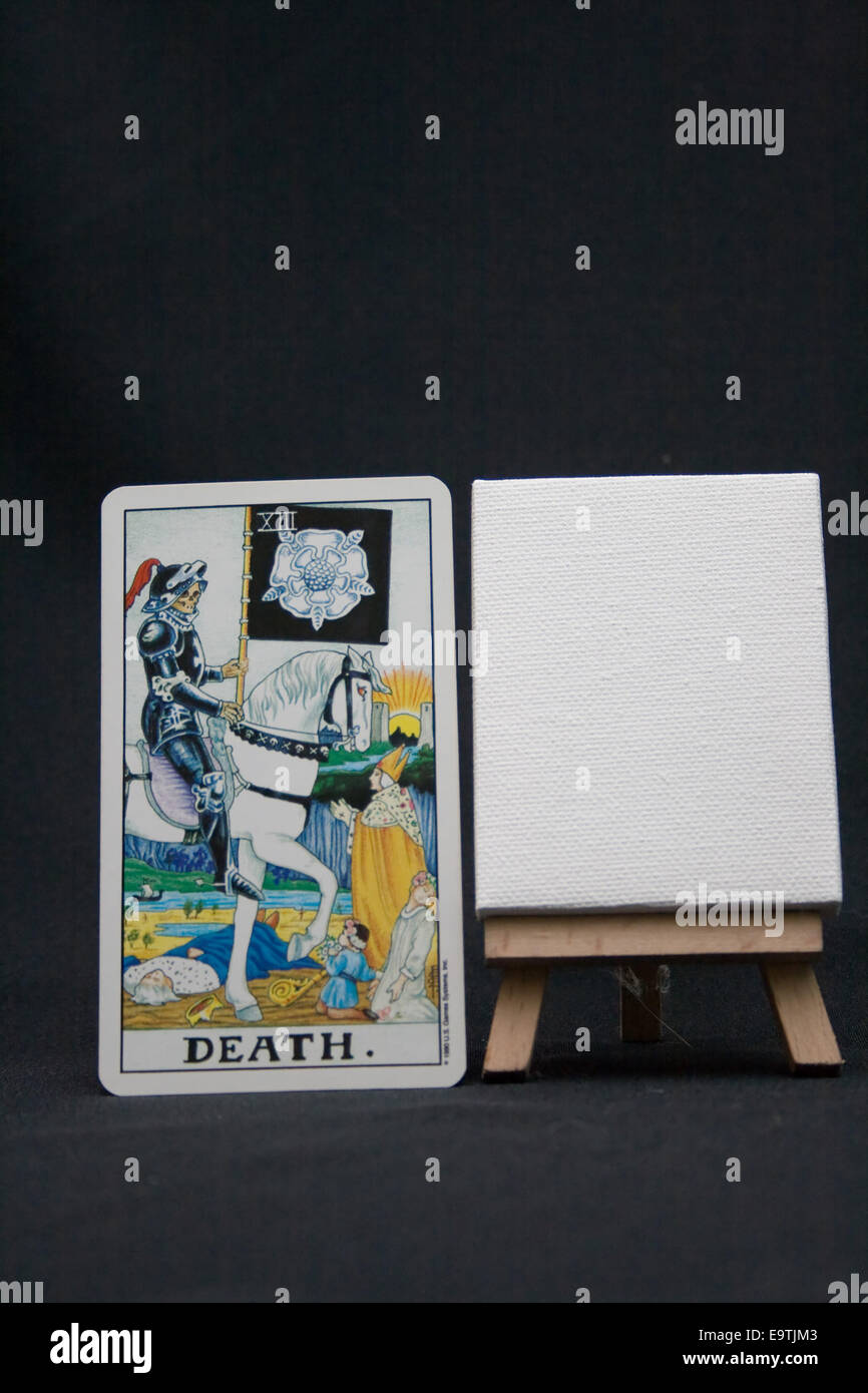 The Death card from the Universal Waite deck. Stock Photo