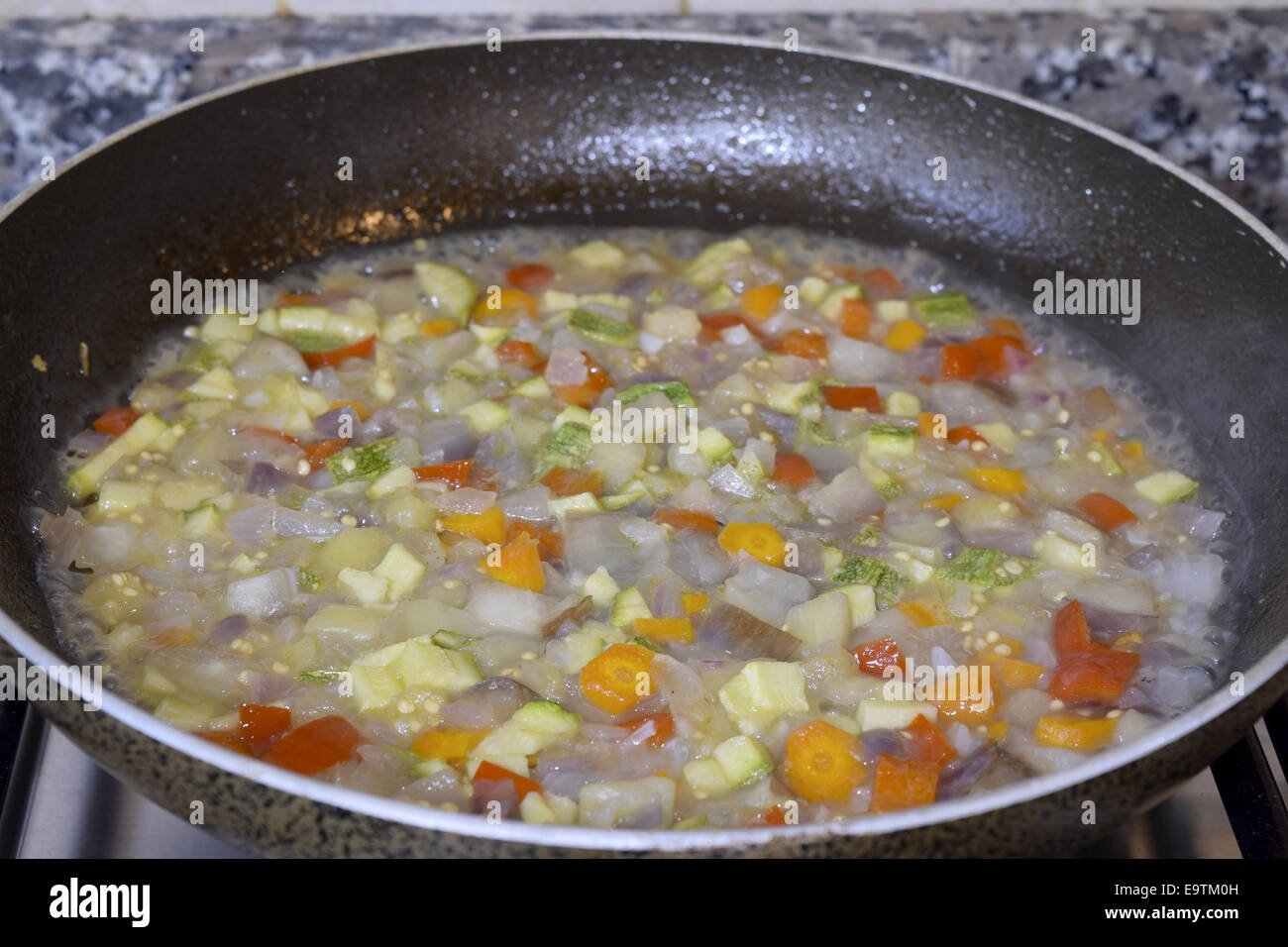 chopped vegetables Stock Photo