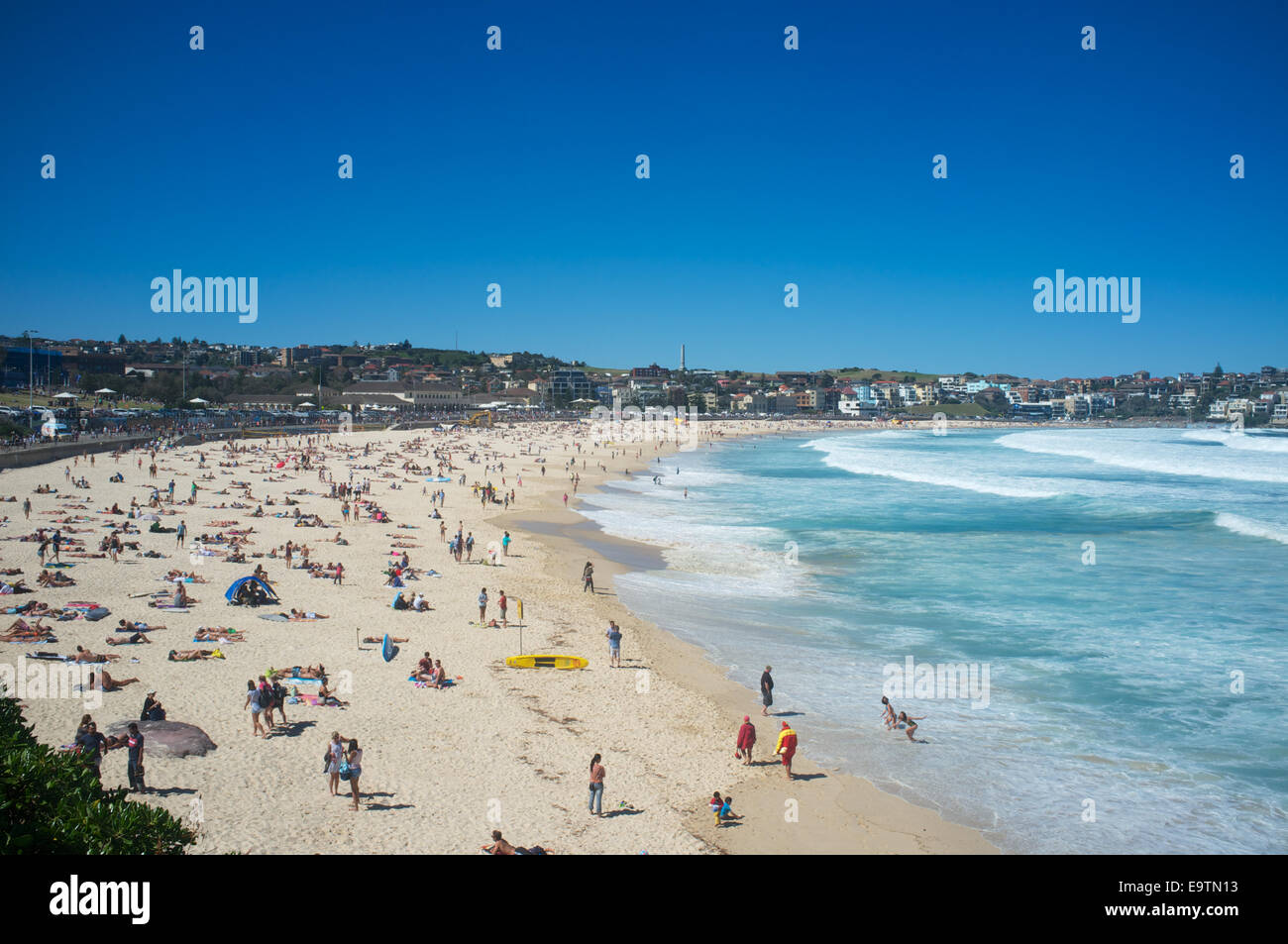A spring weekend at Bondi Beach, Sydney, Australia Stock Photo