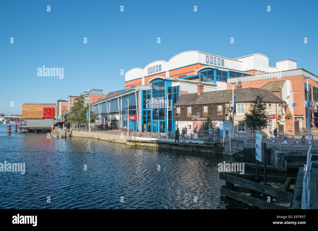 Odeon cinema and waterfront, Brayford Pool, Lincoln, Lincolnshire, England UK Stock Photo