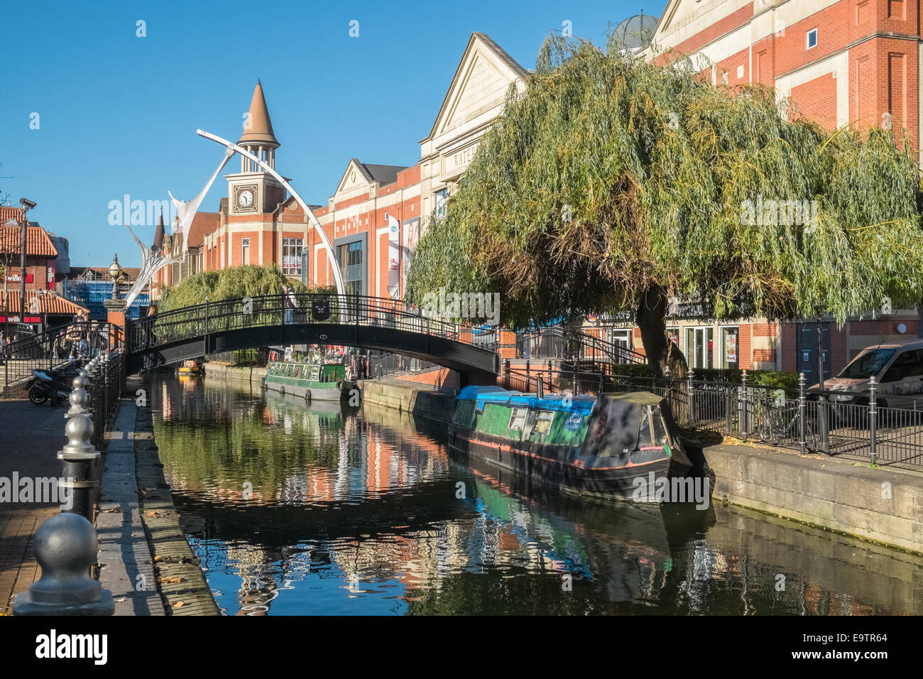 Waterside shopping centre area, Lincoln, UK Stock Photo