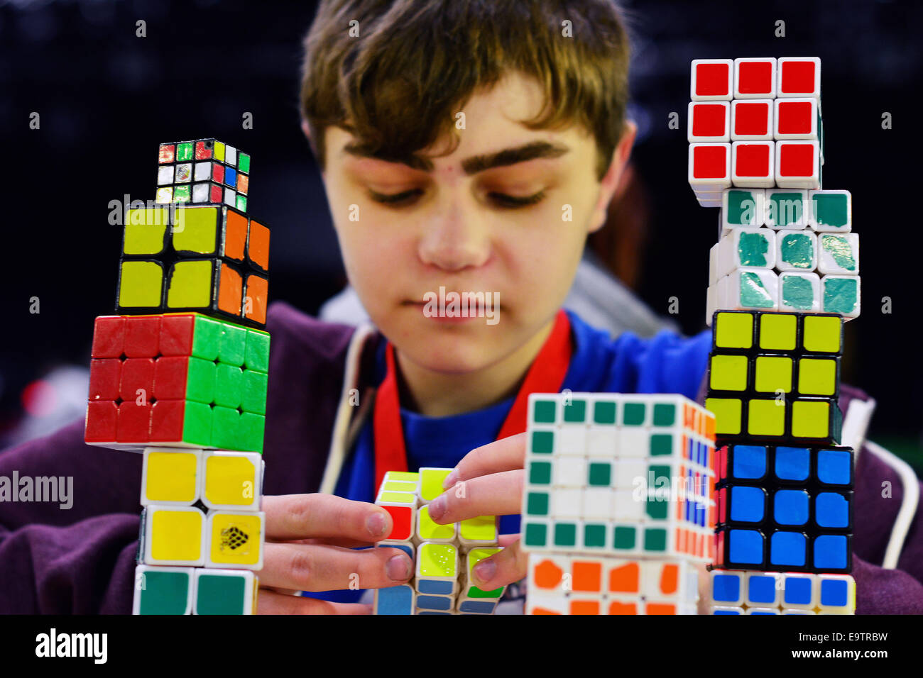 The puzzle game 'Genius Square' Stock Photo - Alamy