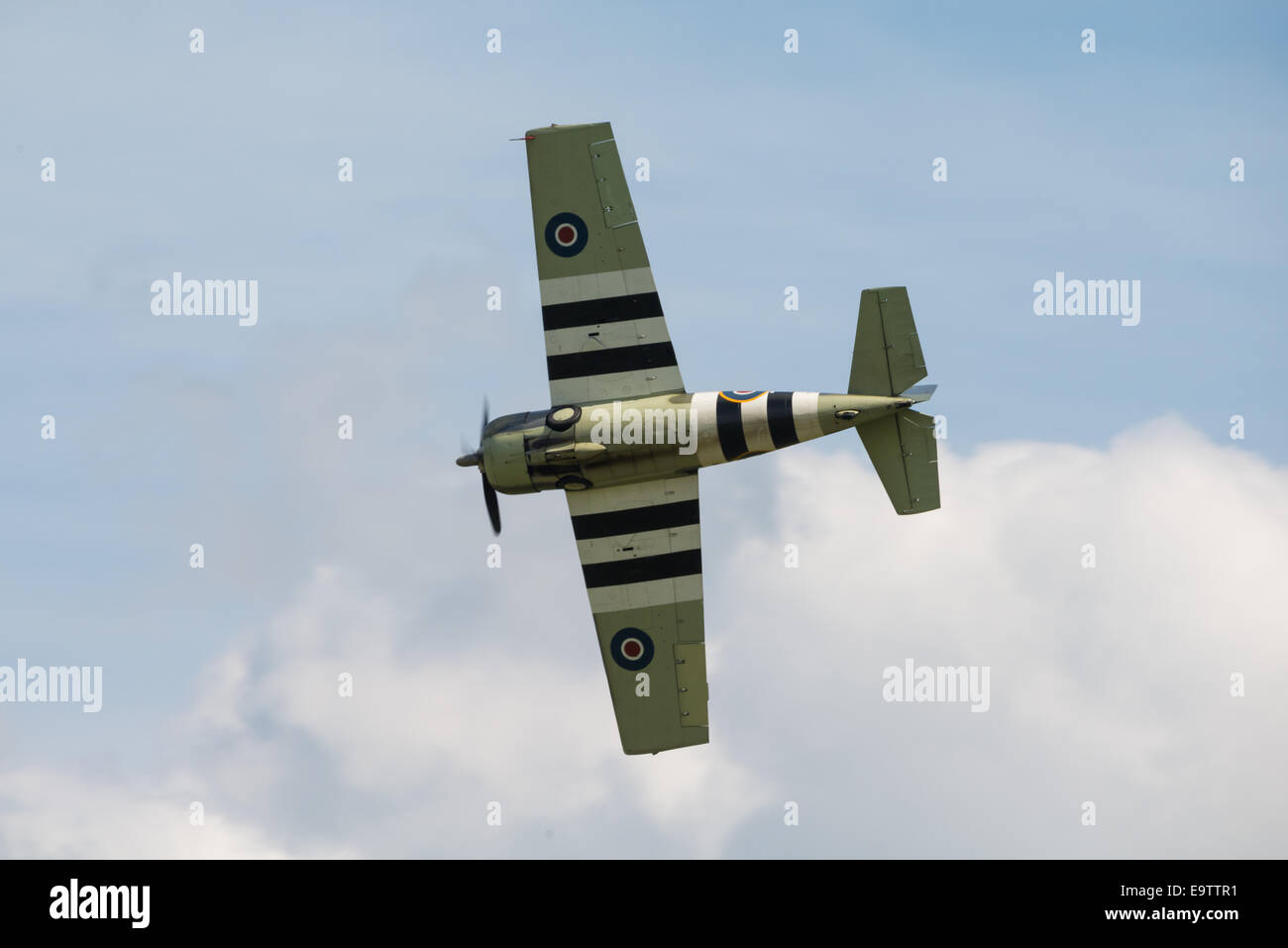 Duxford,UK - 25 May 2014: Grumman Wildcat at Duxford D-Day Airshow Stock Photo