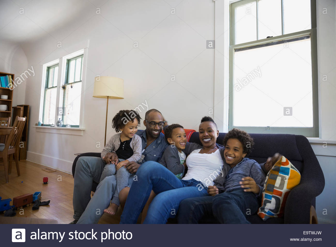 African family laughing hi-res stock photography and images - Alamy