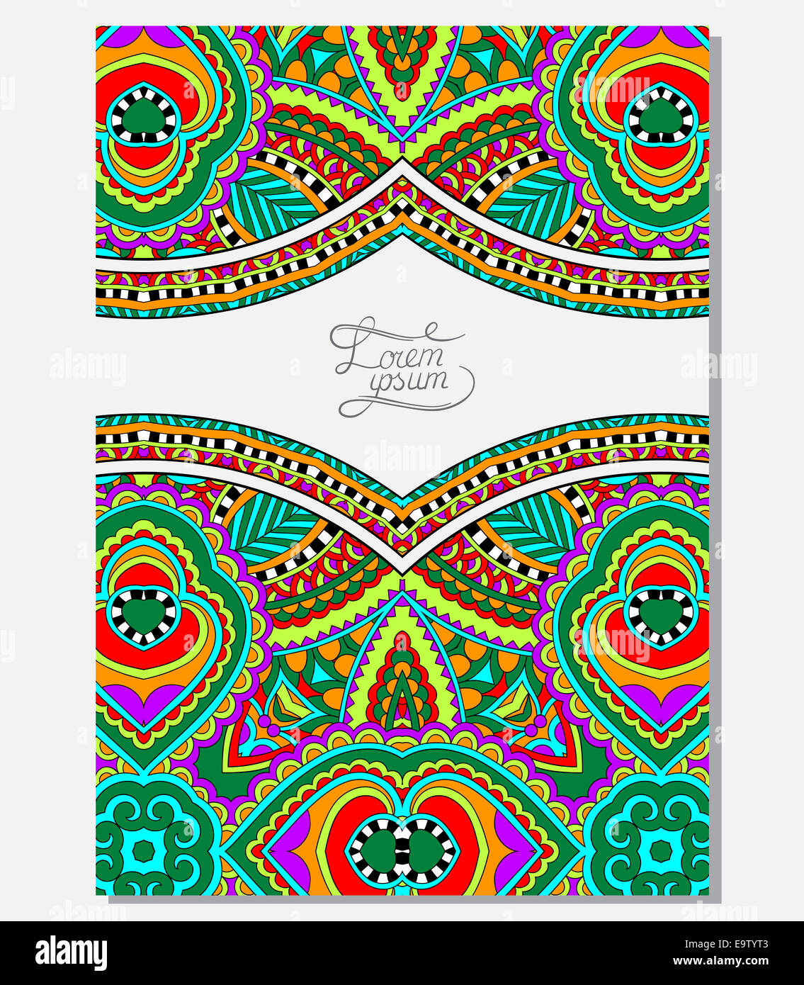 Native Invitation Background invitation card with neat ethnic background Stock Photo - Alamy