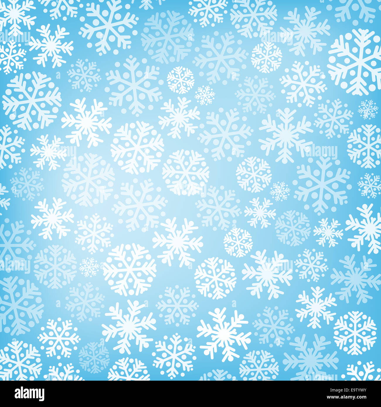 Abstract blue christmas background with snowflakes Stock Photo - Alamy