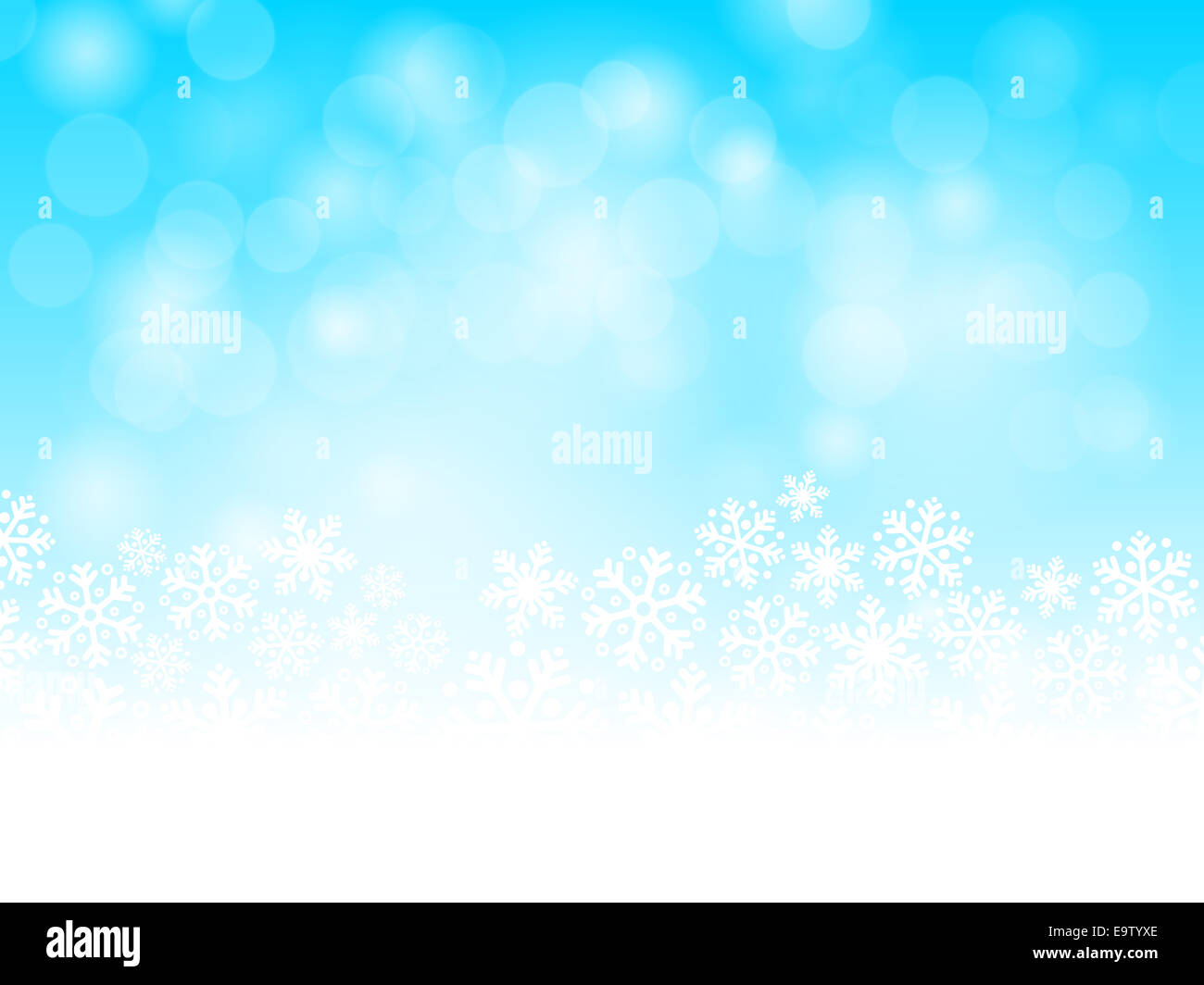 Abstract blue christmas background with snowflakes Stock Photo - Alamy