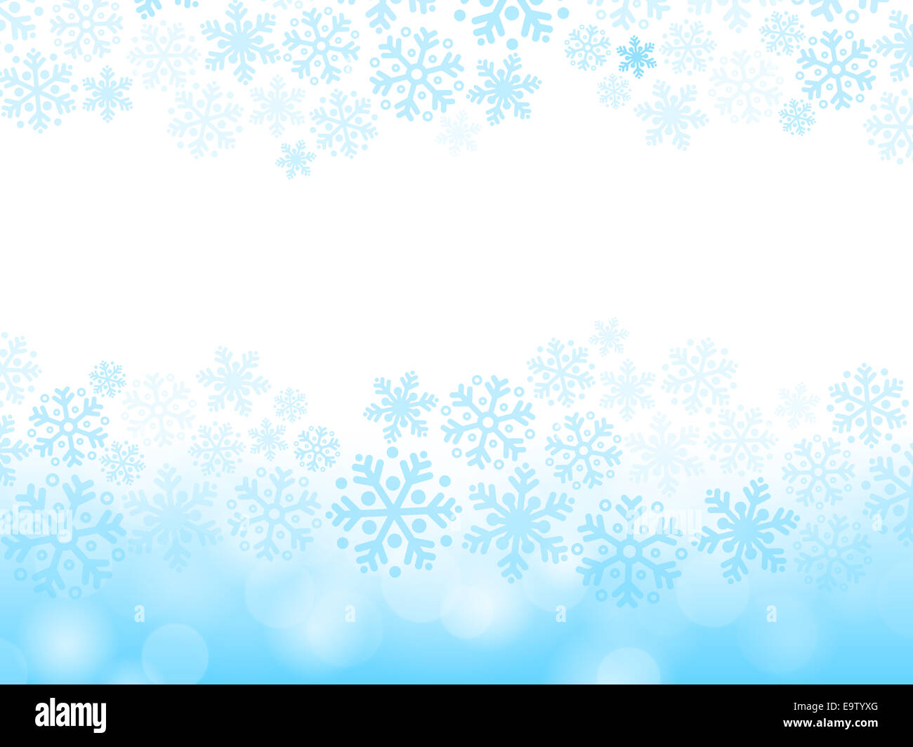 Abstract blue christmas background with snowflakes Stock Photo - Alamy