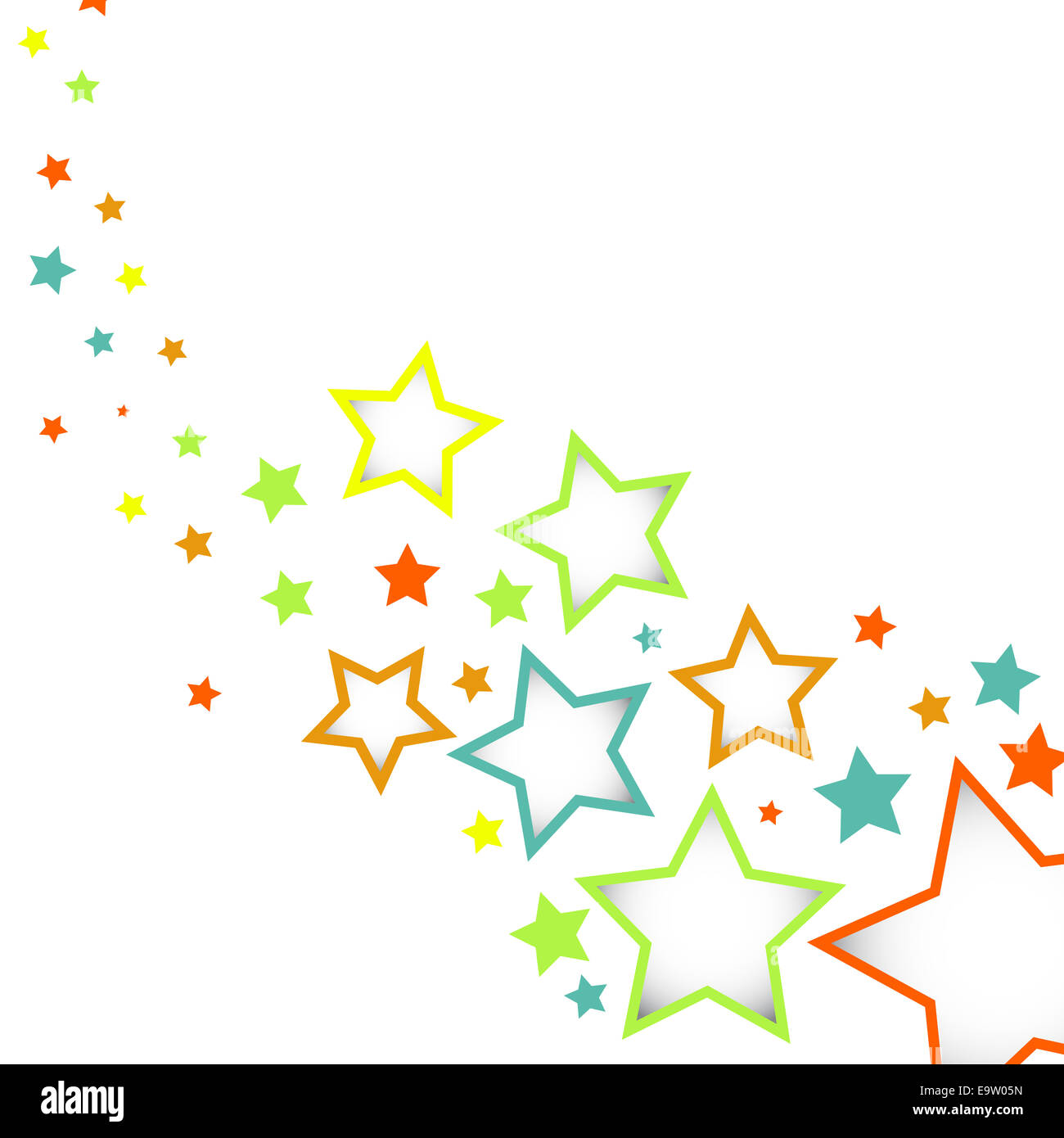 Abstract background with colorful stars Stock Photo - Alamy