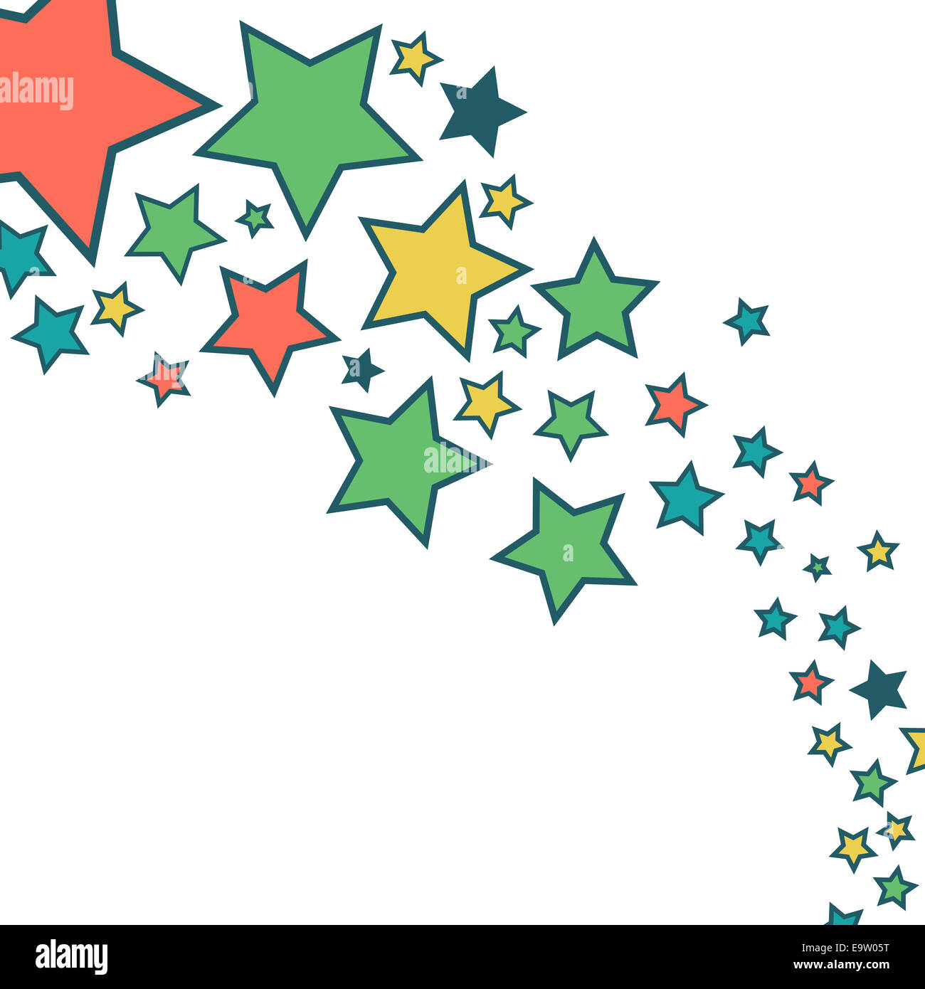 Abstract background with colorful stars Stock Photo - Alamy
