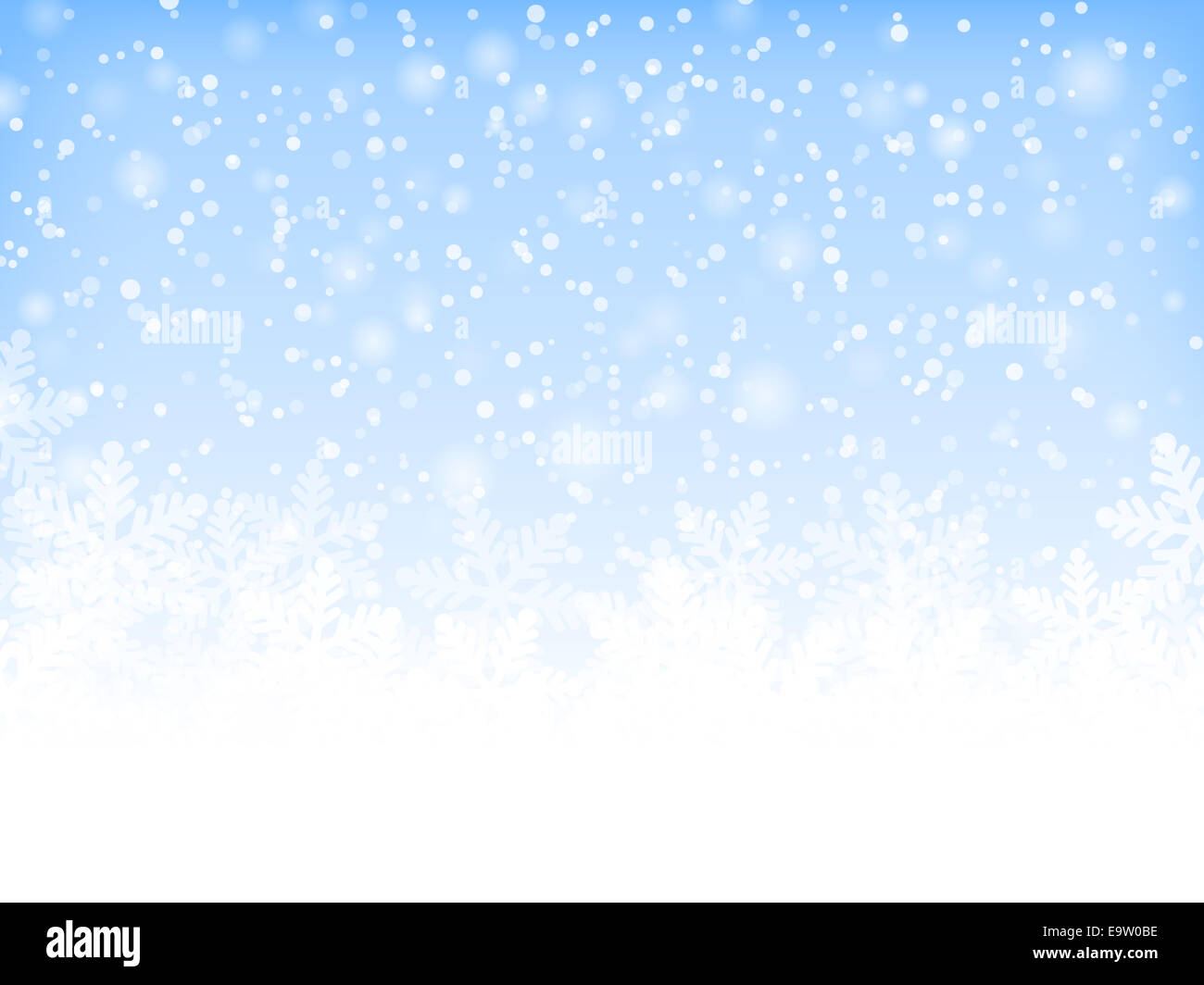 Abstract blue christmas background with snowflakes Stock Photo - Alamy