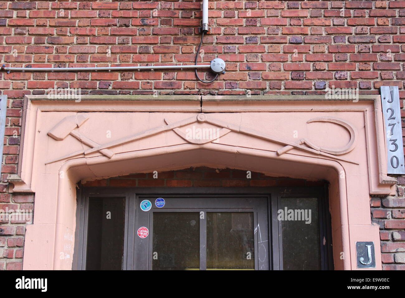 Communism Relief, United Workers Cooperative Colony, Bronx, New York Stock Photo