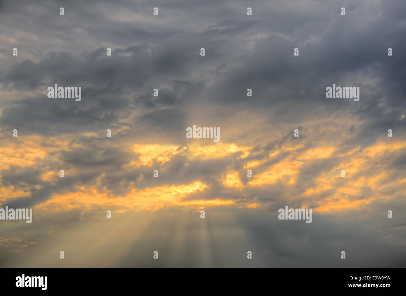 Dramatic stormy sky on sunset - HDR image Stock Photo - Alamy