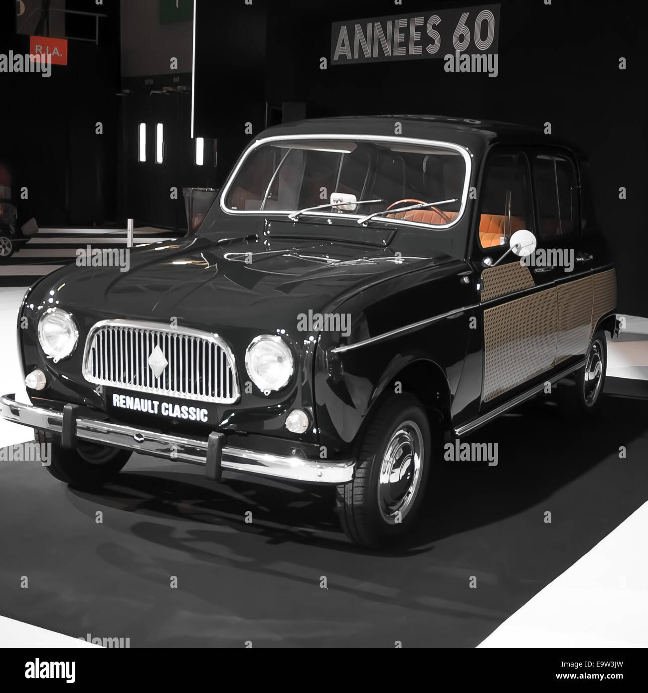 Renault 4 (4L) Parisienne 1963 - Mondial de l'Automobile 2014 - Paris - Exhibition Car and Fashion Stock Photo