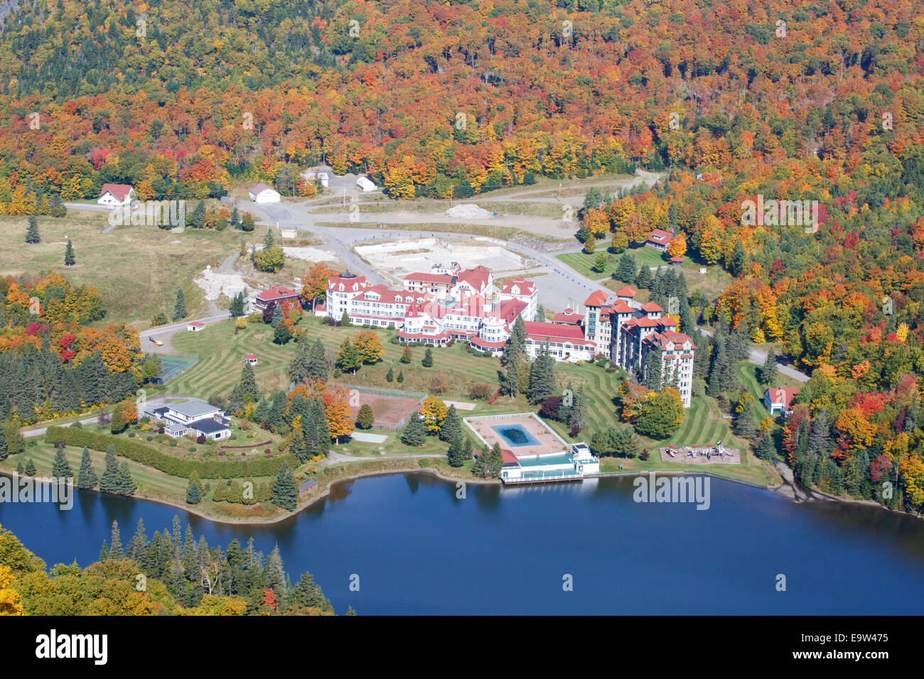 The Balsams Grand Resort in Dixville, New Hampshire USA from Table Rock