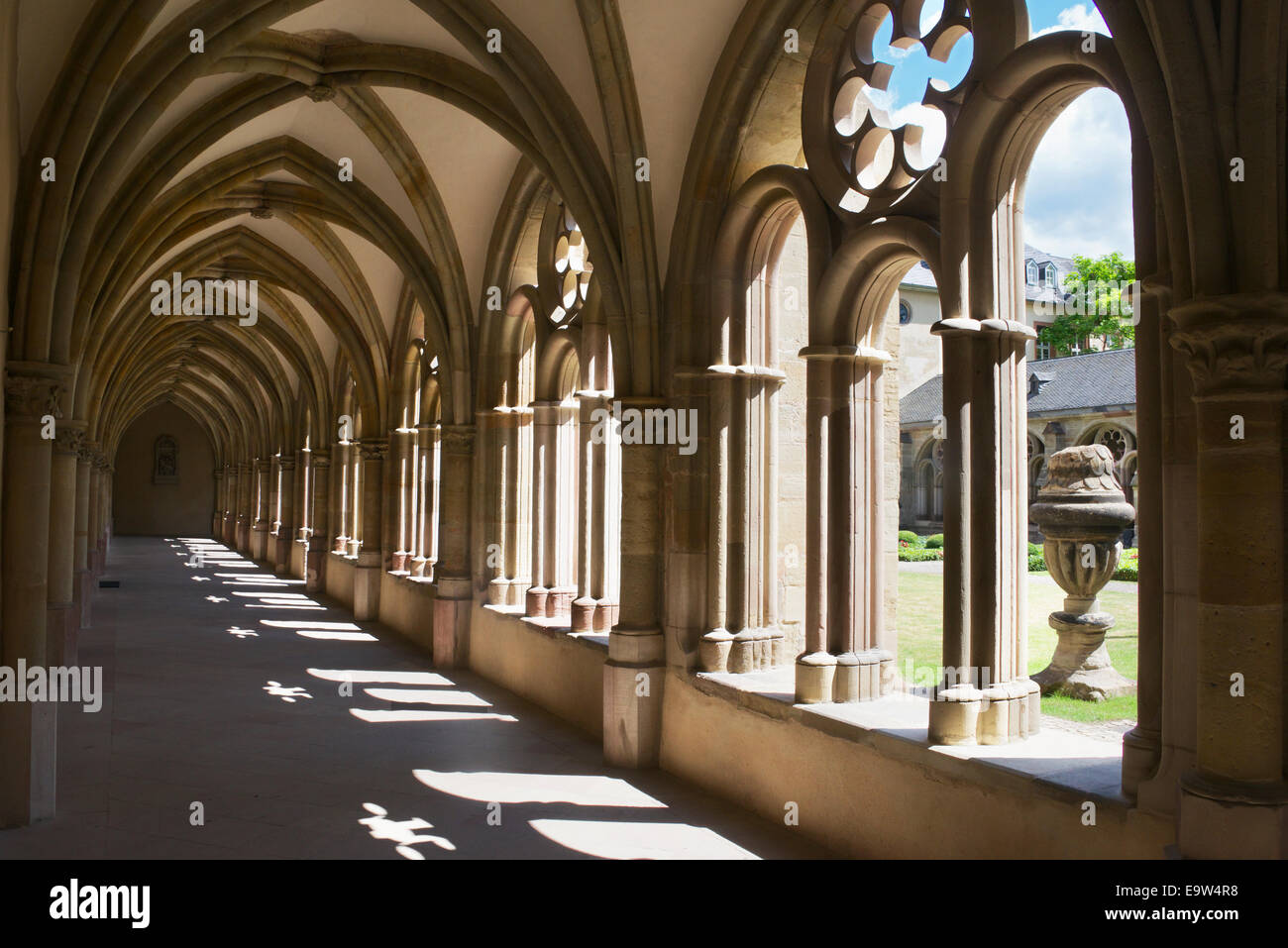 Cloisters Saint Peter's Cathedral Trier Upper Mosel Valley Germany Stock Photo