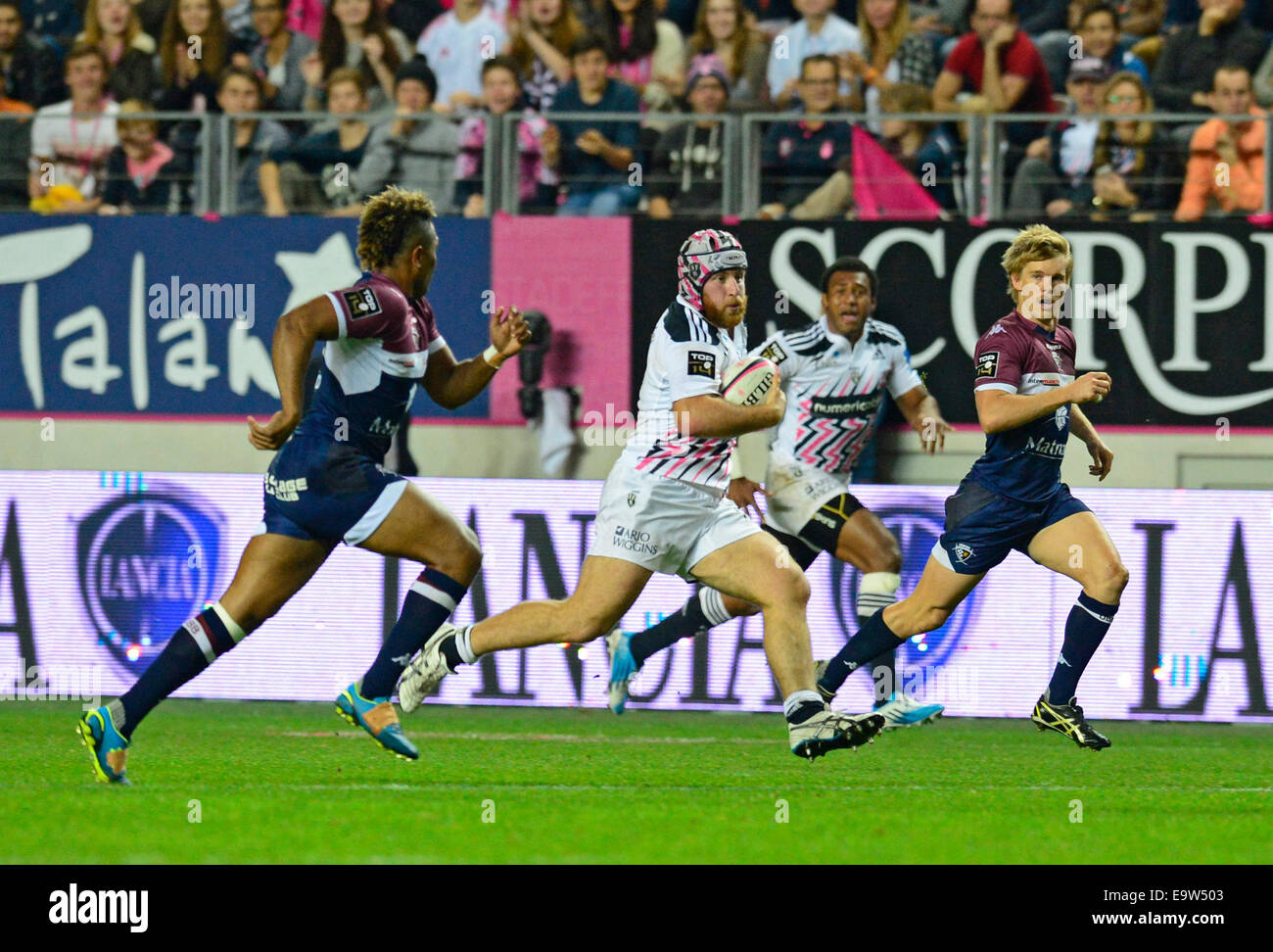 Paris, France. 01st Nov, 2014. French Top 14 rugby union, Stade 