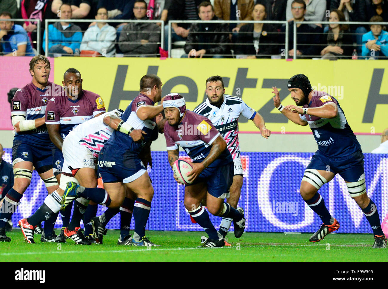 Paris, France. 01st Nov, 2014. French Top 14 rugby union, Stade 