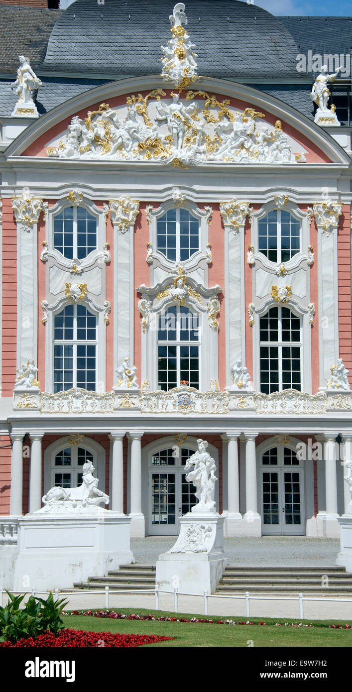 Rococo facade Kurfürstliches Palais Trier Upper Mosel Valley Germany Stock Photo