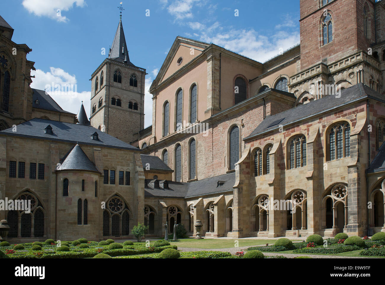 Saint Peter's Cathedral quadrangle Trier Upper Moselle Valley Germany Stock Photo