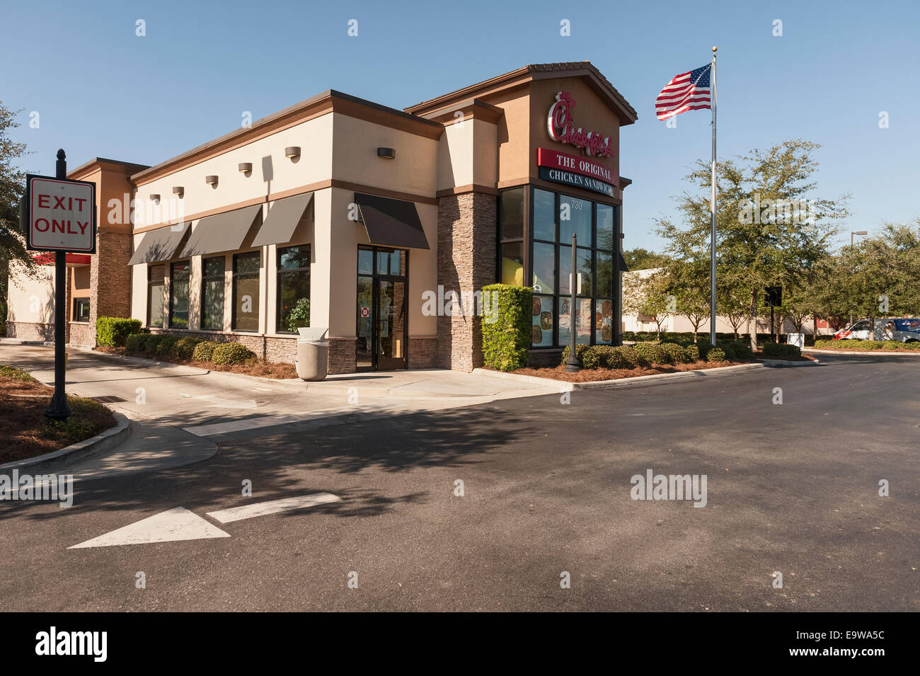 ChickfilA Resturant located in Lady Lake Florida USA Stock Photo Alamy