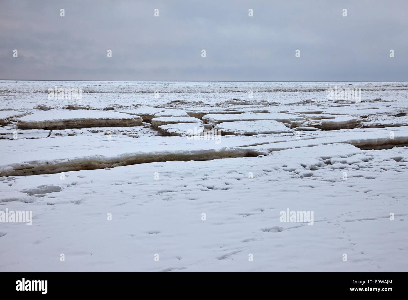 Frozen sea Stock Photo