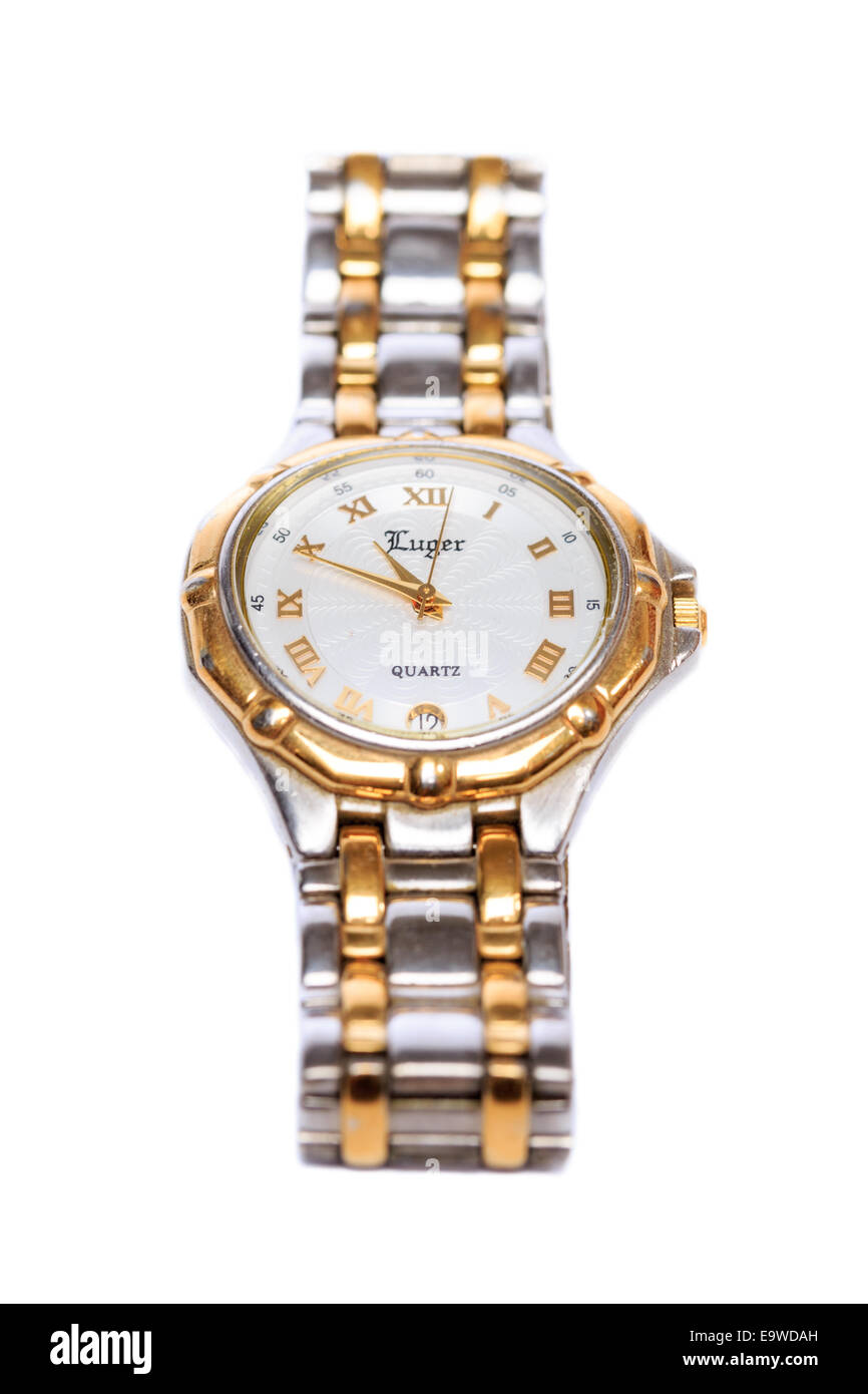 Luger brand analog quartz wrist watch Stock Photo