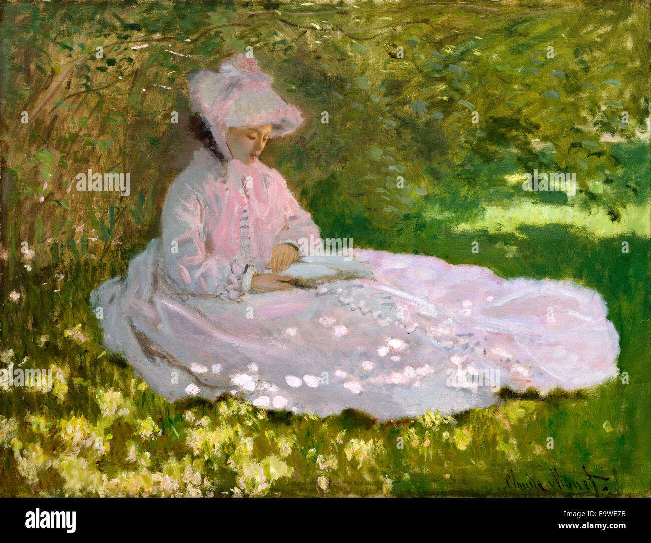 Springtime 1872, Claude Monet Stock Photo