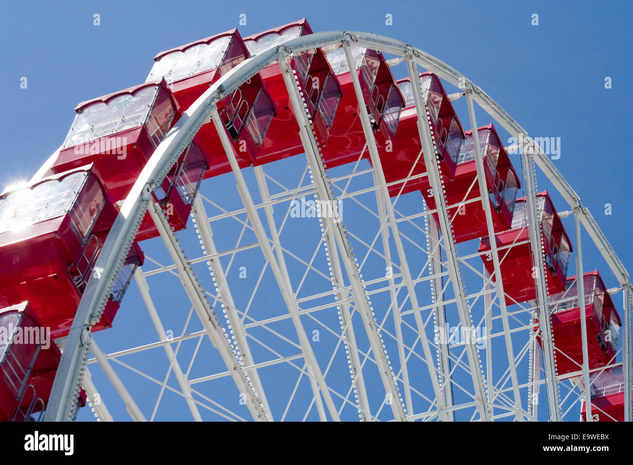 Navy Pier Ferris Wheel. Chicago Stock Photo