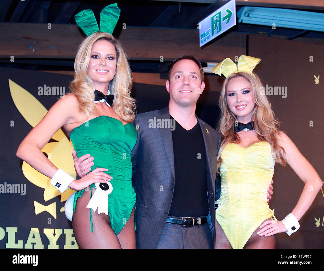 Playboy 's bunny girls Beth Williams and Tiffany Toth comes to Taipei for the 60th anniversary of Playboy in TaipeiNovember, 2014. © Top Photo Corporation/Alamy Live News Stock Photo