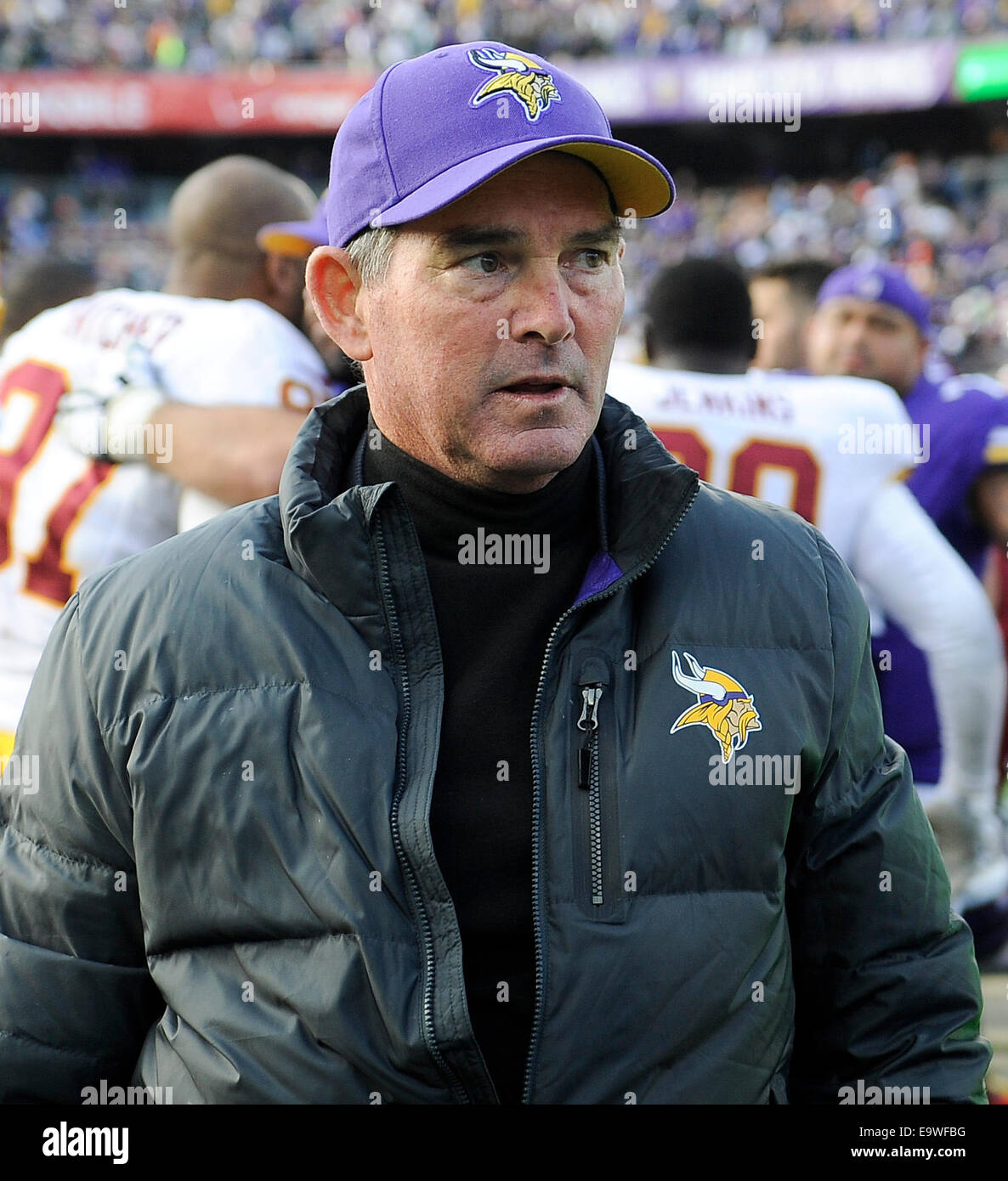 Minneapolis, MN, USA. 2nd Nov, 2014. Minnesota Vikings head coach Mike ...