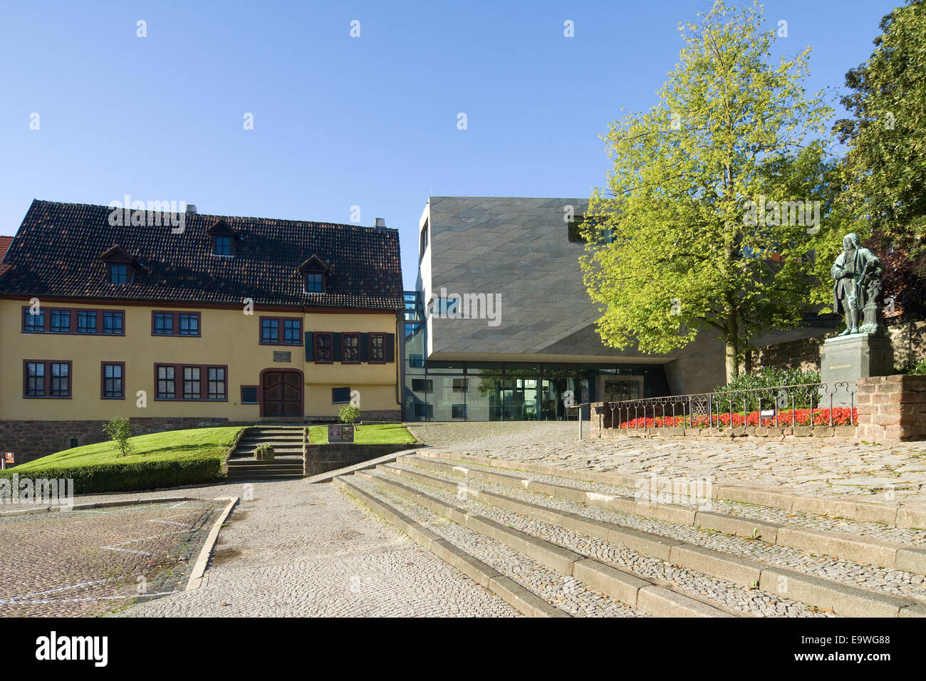 Around the Bach House in Eisenach, Thuringia Stock Photo