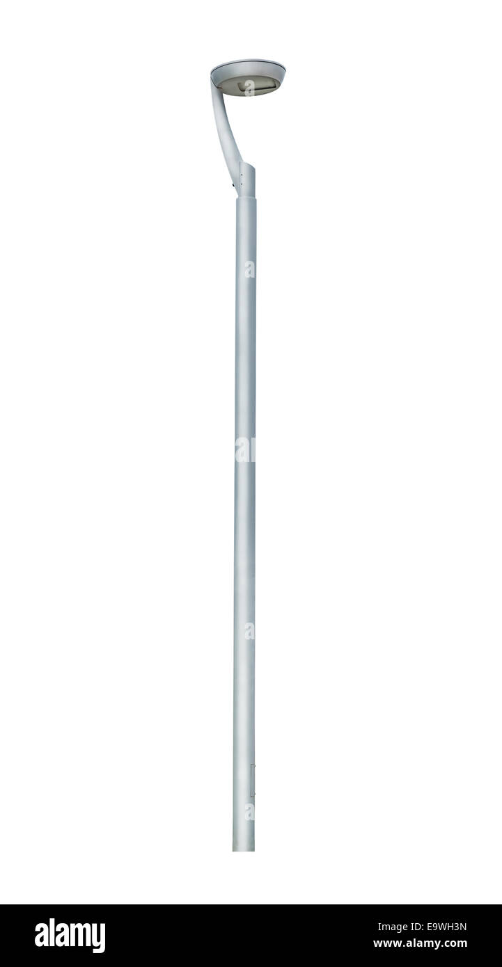 street lamppost isolated on a white background Stock Photo