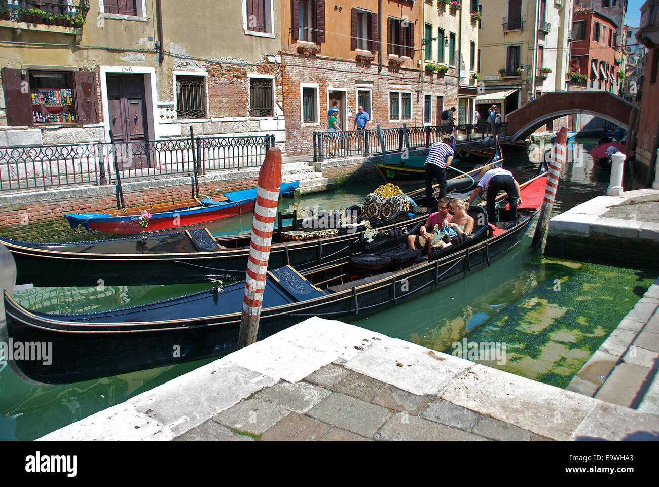 Gondolas in Venice Stock Photo - Alamy